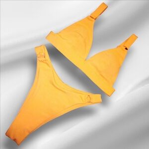 Orange Shein 2 Piece Bikini Set Size XS
